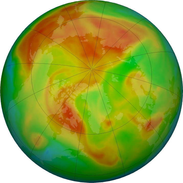 Arctic ozone map for 01 May 2017